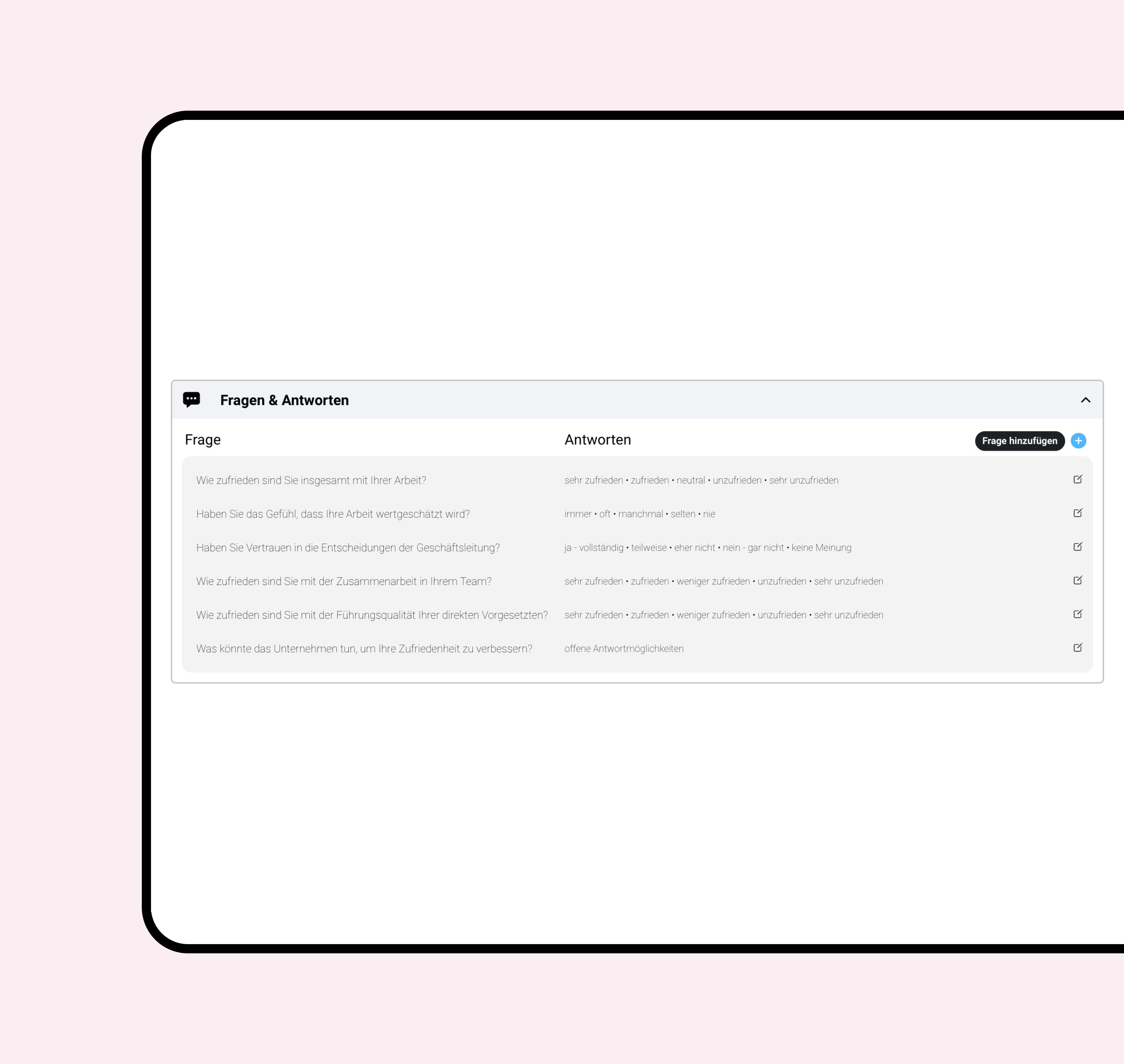 shoptimizer Fragen erstellen und anpassen