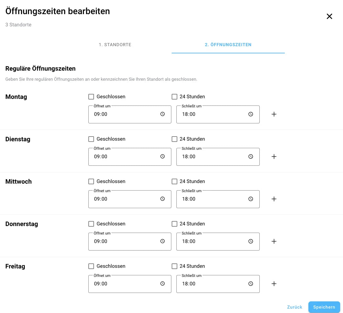 Google-Profile in OPTIMIZZER
